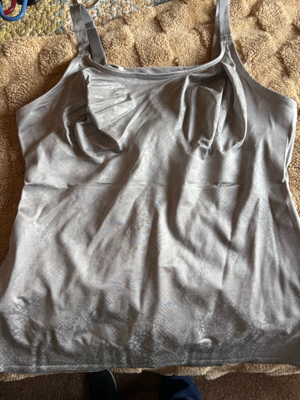 Ruby Ribbon Silver Gray Cami